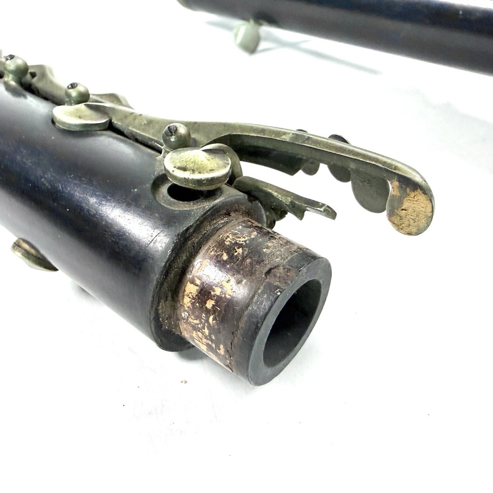 Vintage Amati Kraslice Wood Clarinet Czechoslovakia Nickel Keys Untested - Picture 13 of 14